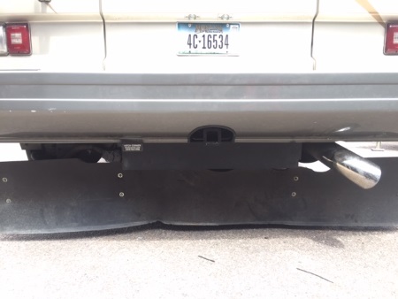 Custom Motor Home Hitch With Bumper Notched & Mounted